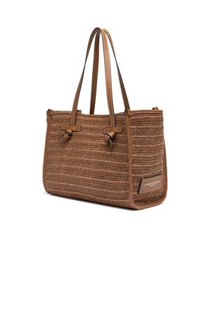 Shopping Marcella in paglia effetto stuoia marrone GIANNI CHIARINI | BS6849COMMRVMRK1117